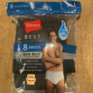 Hane Tagless 8 Briefs NEW